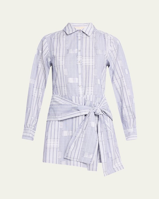 Sariah Belted Mini Shirtdress